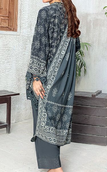 Lsm Davy Grey Pashmina Suit | Pakistani Winter Dresses in USA- Image 2