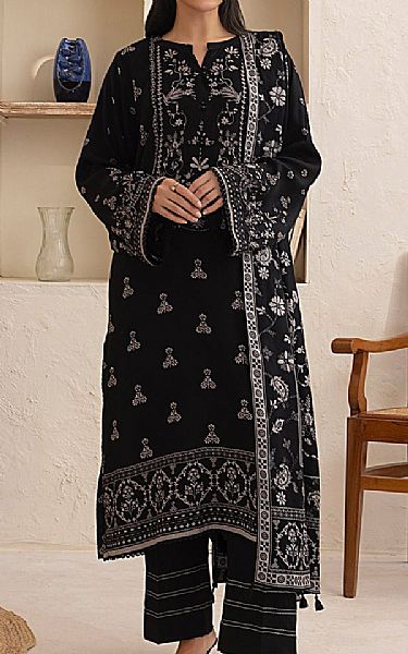 Lsm Black Pashmina Suit | Pakistani Winter Dresses in USA- Image 1