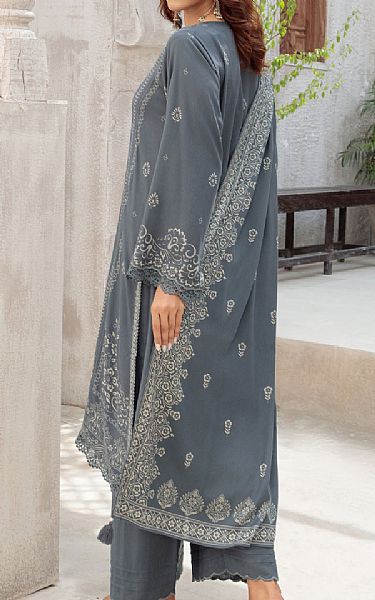 Lsm Grey Pashmina Suit | Pakistani Winter Dresses in USA- Image 2