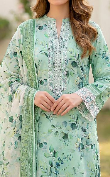 Lsm Mint Green Lawn Suit | Pakistani Lawn Dress in USA- Image 2