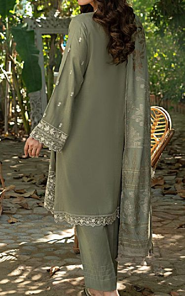 Lsm Sage Green Slub Suit | Pakistani Winter Dresses in USA- Image 2