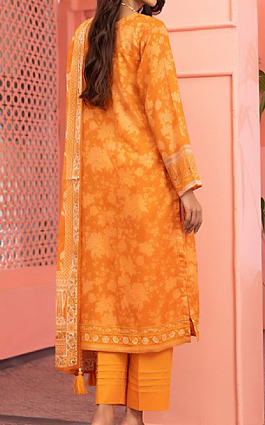 Lsm Pumpkin Orange Lawn Suit | Pakistani Lawn Dress in USA- Image 2