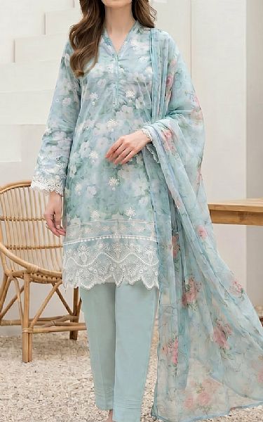 Lsm Sea Mist Lawn Suit | Pakistani Lawn Dress in USA- Image 1