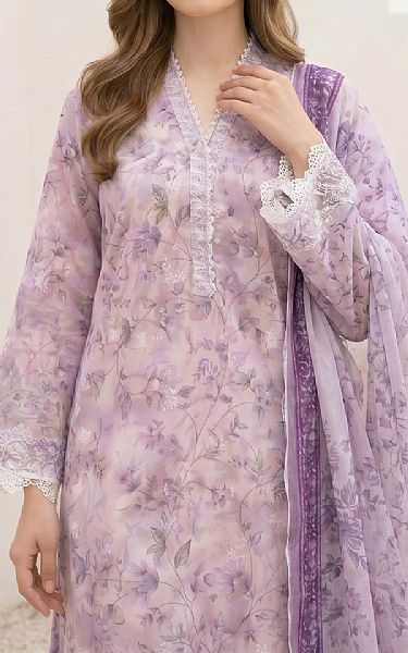 Lsm Lilac Lawn Suit | Pakistani Lawn Dress in USA- Image 2