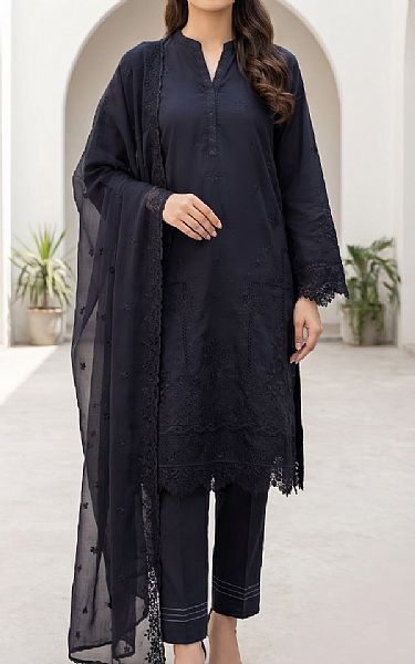 Lsm Black Lawn Suit | Pakistani Lawn Dress in USA- Image 1