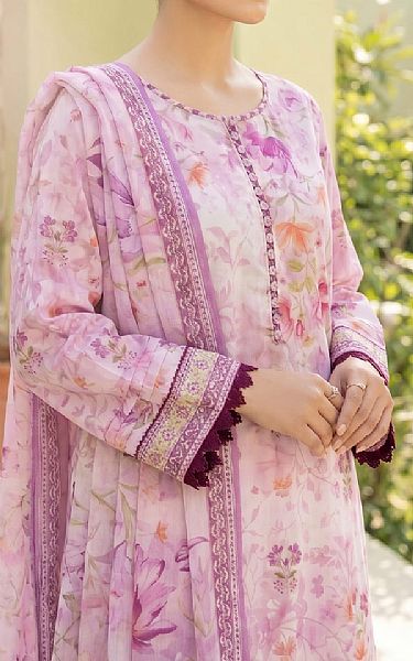 Lsm Pink Flare Lawn Suit | Pakistani Lawn Dress in USA- Image 2