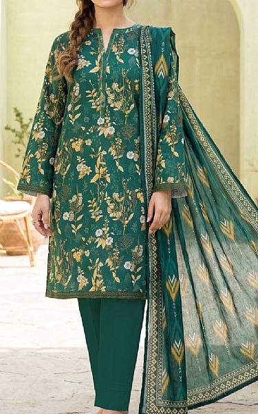 Lsm Deep Sea Green Lawn Suit | Pakistani Lawn Dress in USA- Image 1