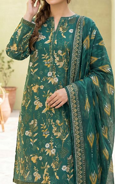 Lsm Deep Sea Green Lawn Suit | Pakistani Lawn Dress in USA- Image 2