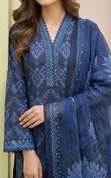 Lsm Blue Lawn Suit | Pakistani Lawn Dress in USA- Image 2