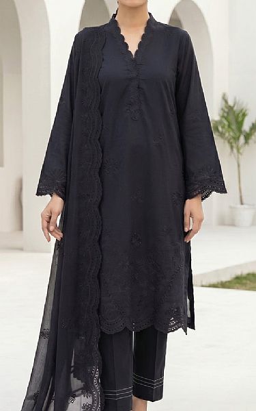 Lsm Black Lawn Suit | Pakistani Lawn Dress in USA- Image 1