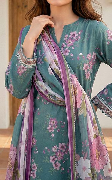 Lsm Teal Lawn Suit | Pakistani Lawn Dress in USA- Image 2