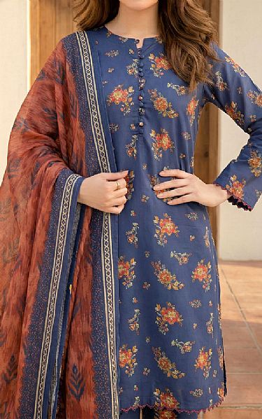 Lsm Blue Lawn Suit | Pakistani Lawn Dress in USA- Image 2