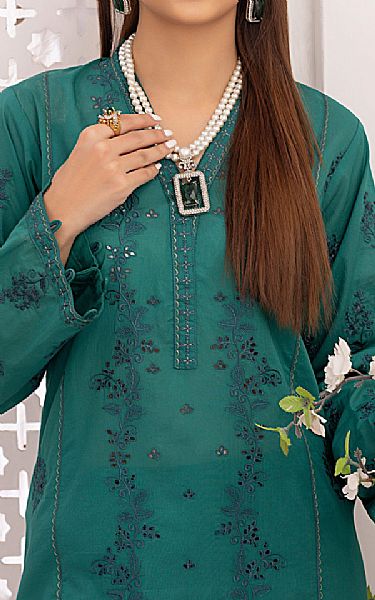 Lsm Teal Lawn Suit (2 Pcs) | Pakistani Lawn Suits- Image 2