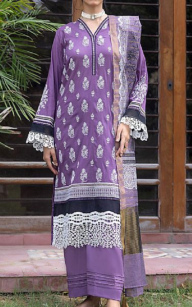 Lsm Lavender Lawn Suit | Pakistani Lawn Suits- Image 1