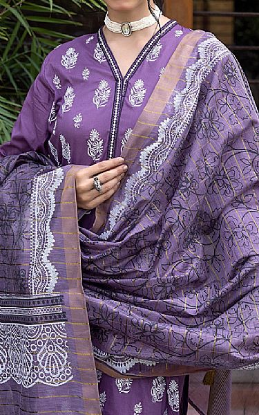 Lsm Lavender Lawn Suit | Pakistani Lawn Suits- Image 2