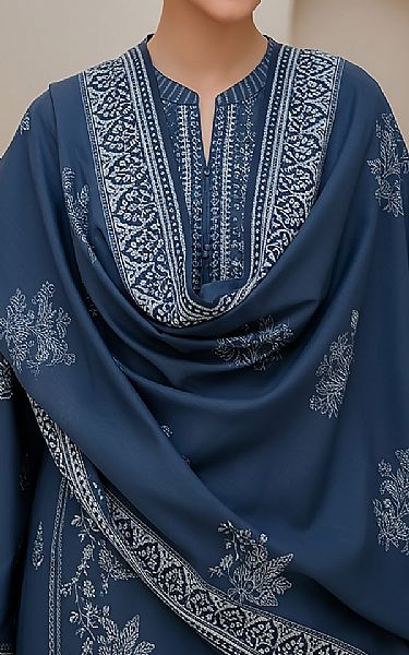 Lsm Pickled Bluewood Pashmina Suit | Pakistani Winter Dresses in USA- Image 2