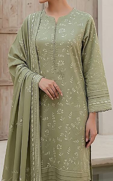 Lsm Sage Green Pashmina Suit | Pakistani Winter Dresses in USA- Image 2