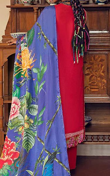 Mahgul Carmine Lawn Suit | Pakistani Dresses in USA- Image 2