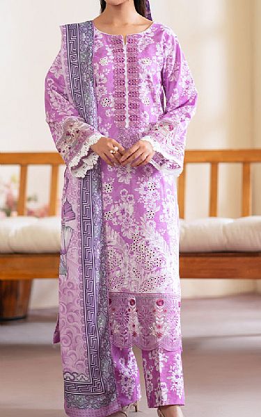Mahnur Lavender Khaddar Suit | Pakistani Winter Dresses in USA- Image 1