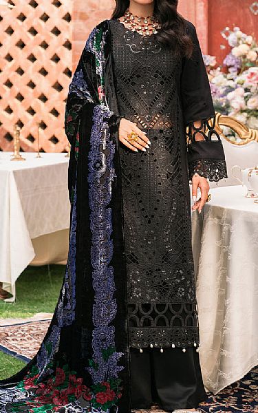 Mahnur Black Kotrai Suit | Pakistani Winter Dresses in USA- Image 1