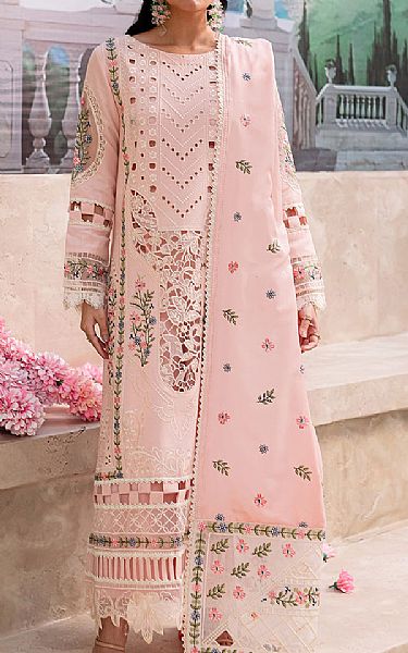 Mahnur Baby Pink Karandi Suit | Pakistani Winter Dresses in USA- Image 1