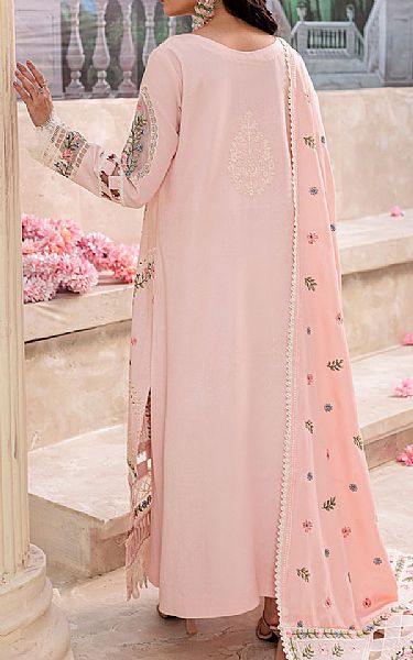 Mahnur Baby Pink Karandi Suit | Pakistani Winter Dresses in USA- Image 2