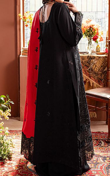 Mahnur Black Karandi Suit | Pakistani Winter Dresses in USA- Image 2