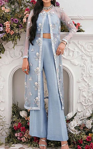 Mahum Asad Peri Winkle | Pakistani Pret Wear Clothing by Mahum Asad- Image 1