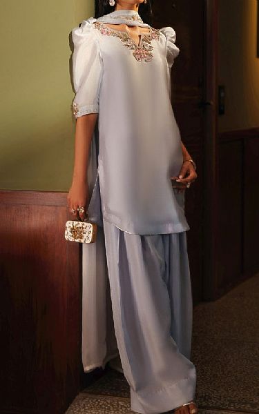 Mahum Asad Blue Infusion | Pakistani Pret Wear Clothing by Mahum Asad- Image 1