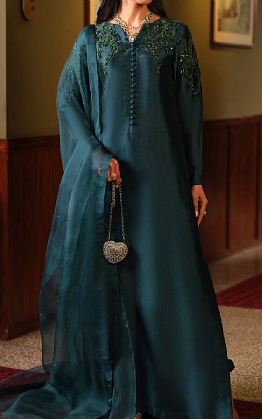 Mahum Asad Emerald Tonic | Pakistani Pret Wear Clothing by Mahum Asad- Image 1