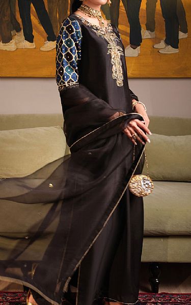 Mahum Asad Indigo Brew | Pakistani Pret Wear Clothing by Mahum Asad- Image 1