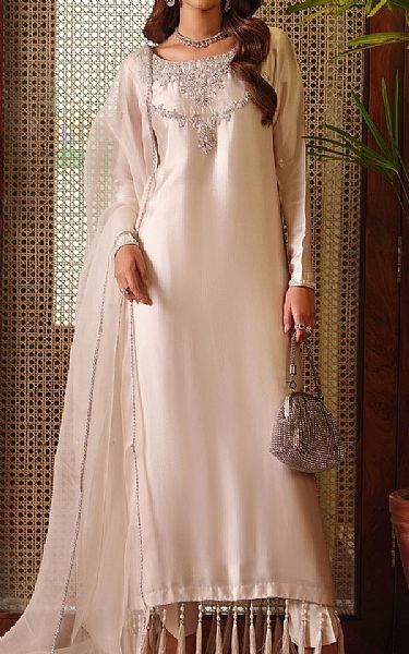 Mahum Asad Silk Foam | Pakistani Pret Wear Clothing by Mahum Asad- Image 1