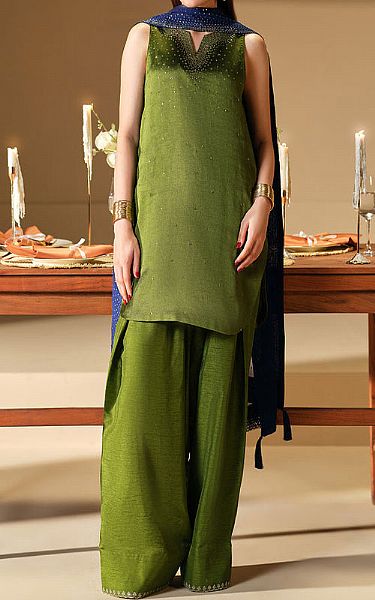 Mahum Asad Verde | Pakistani Pret Wear Clothing by Mahum Asad- Image 1