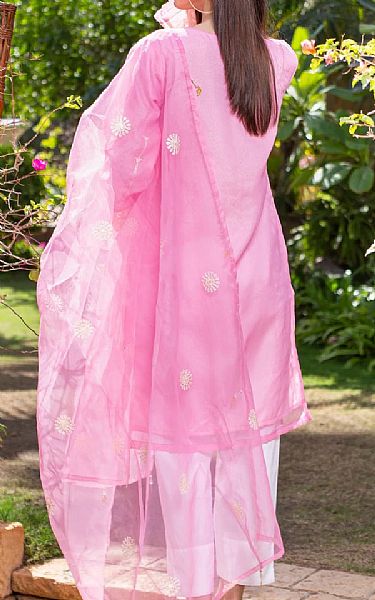 Pink Organza Suit | Mak Fashion Pakistani Chiffon Dresses