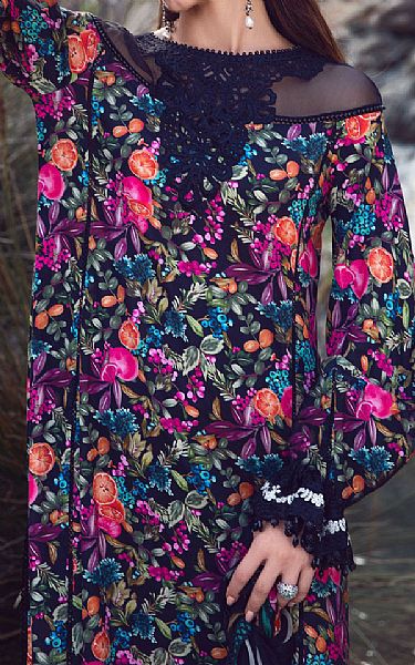 Maria B Black Cambric Suit | Pakistani Dresses in USA- Image 2