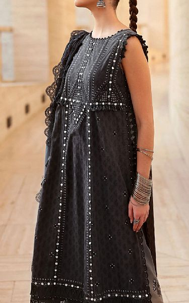 Maria B Navy Lawn Suit | Pakistani Lawn Dress in USA- Image 2