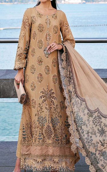Maria B Fawn Lawn Suit | Pakistani Lawn Dress in USA- Image 1