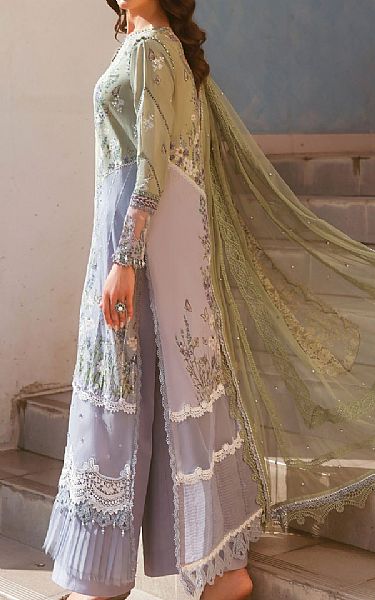 Maria B Lilac/Green Lawn Suit | Pakistani Lawn Dress in USA- Image 2