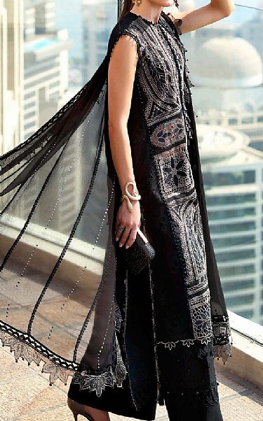 Maria B Black Lawn Suit | Pakistani Lawn Dress in USA- Image 2