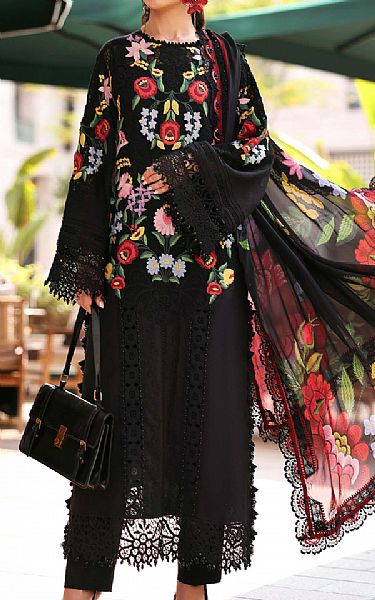 Maria B Black Lawn Suit | Pakistani Lawn Dress in USA- Image 1