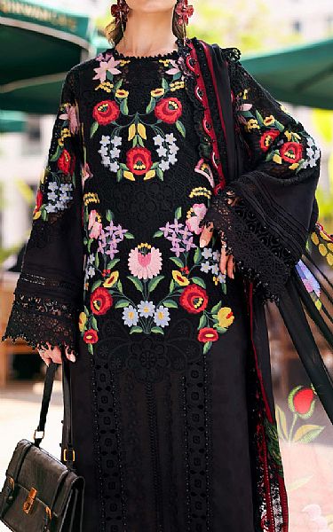 Maria B Black Lawn Suit | Pakistani Lawn Dress in USA- Image 2