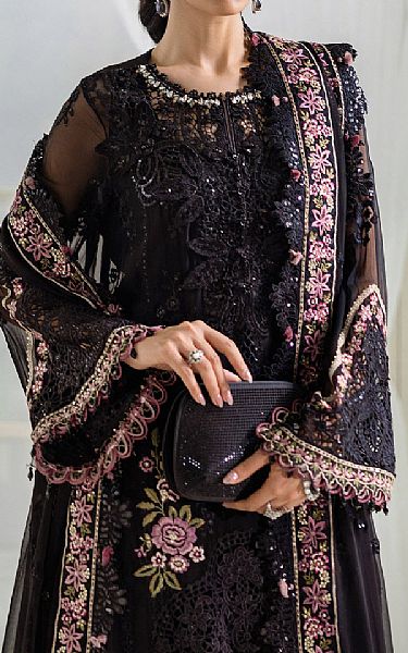 Maria B Black Chiffon Suit | Pakistani Embroidered Chiffon Dresses USA- Image 3