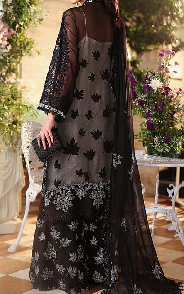 Maria B Black Chiffon Suit | Pakistani Embroidered Chiffon Dresses USA- Image 2