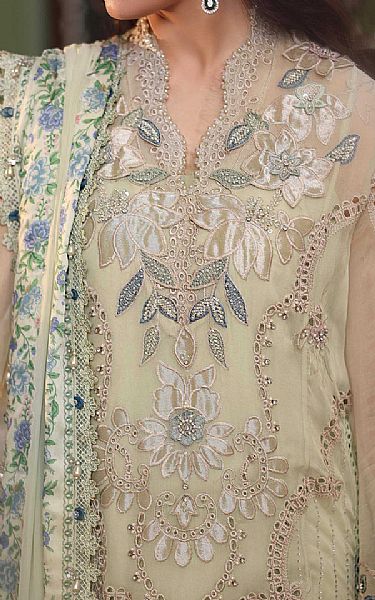 Maria B Pistachio Green Chiffon Suit | Pakistani Embroidered Chiffon Dresses USA- Image 3