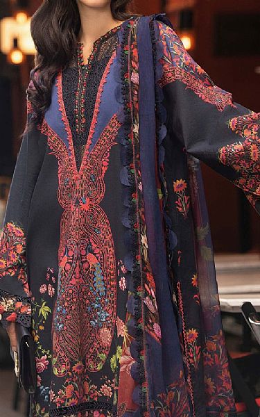 Maria B Dark Turquoise Cambric Suit | Pakistani Winter Dresses in USA- Image 2