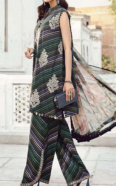 Maria B Multi Cambric Suit | Pakistani Winter Dresses in USA- Image 2