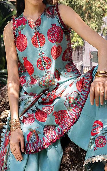 Maria B Hippie Blue Lawn Suit | Pakistani Lawn Dress in USA- Image 2