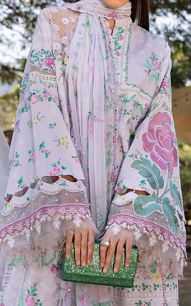 Maria B Lilac Lawn Suit | Pakistani Lawn Dress in USA- Image 2