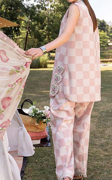 Maria B Oyster Pink Lawn Suit | Pakistani Lawn Dress in USA- Image 2