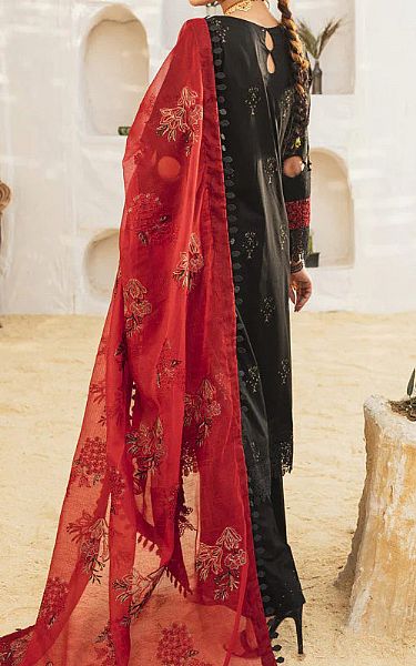 Marjjan Black Lawn Suit | Pakistani Lawn Suits- Image 2